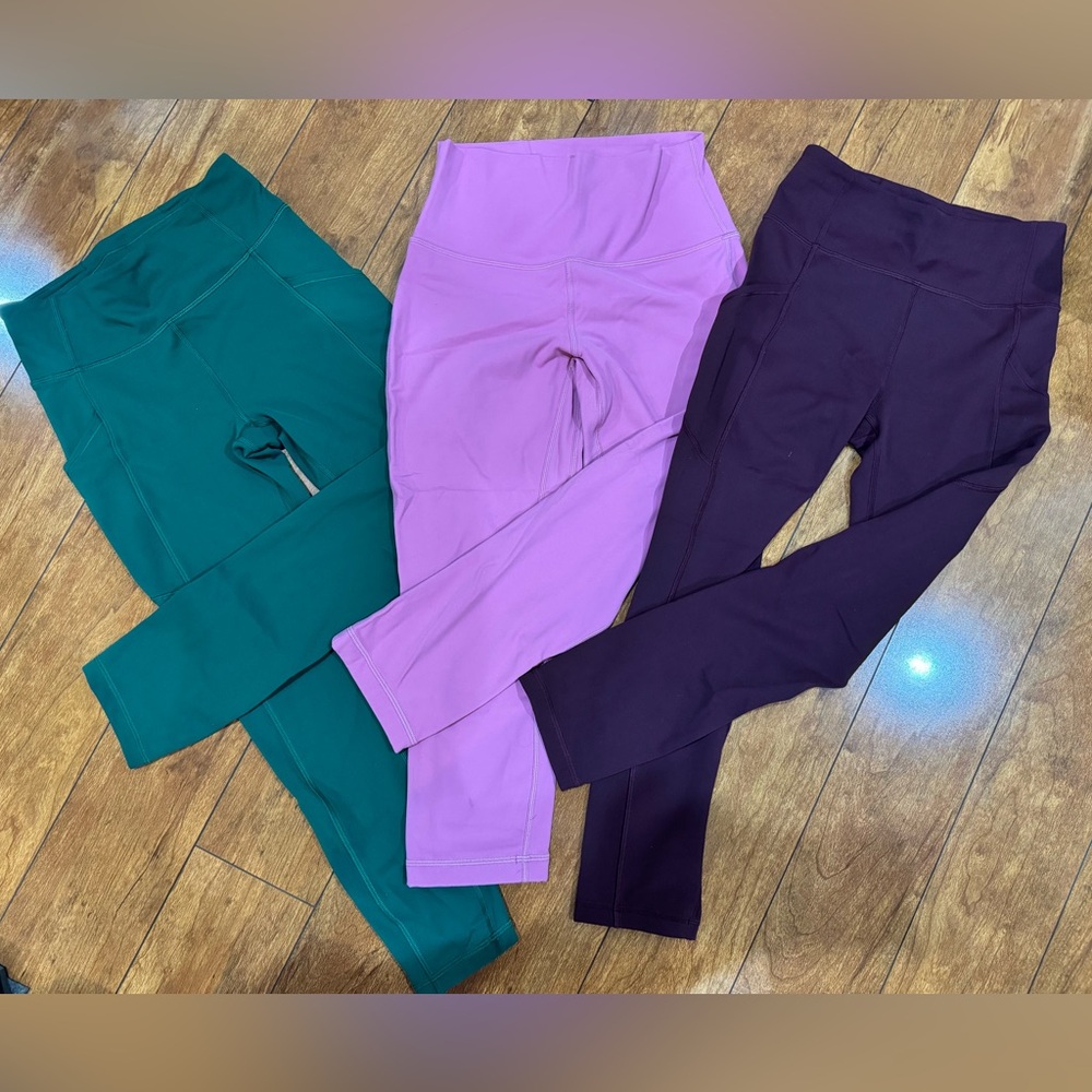 Lululemon Bundle 23” Legging Trio - Like New- All size 4